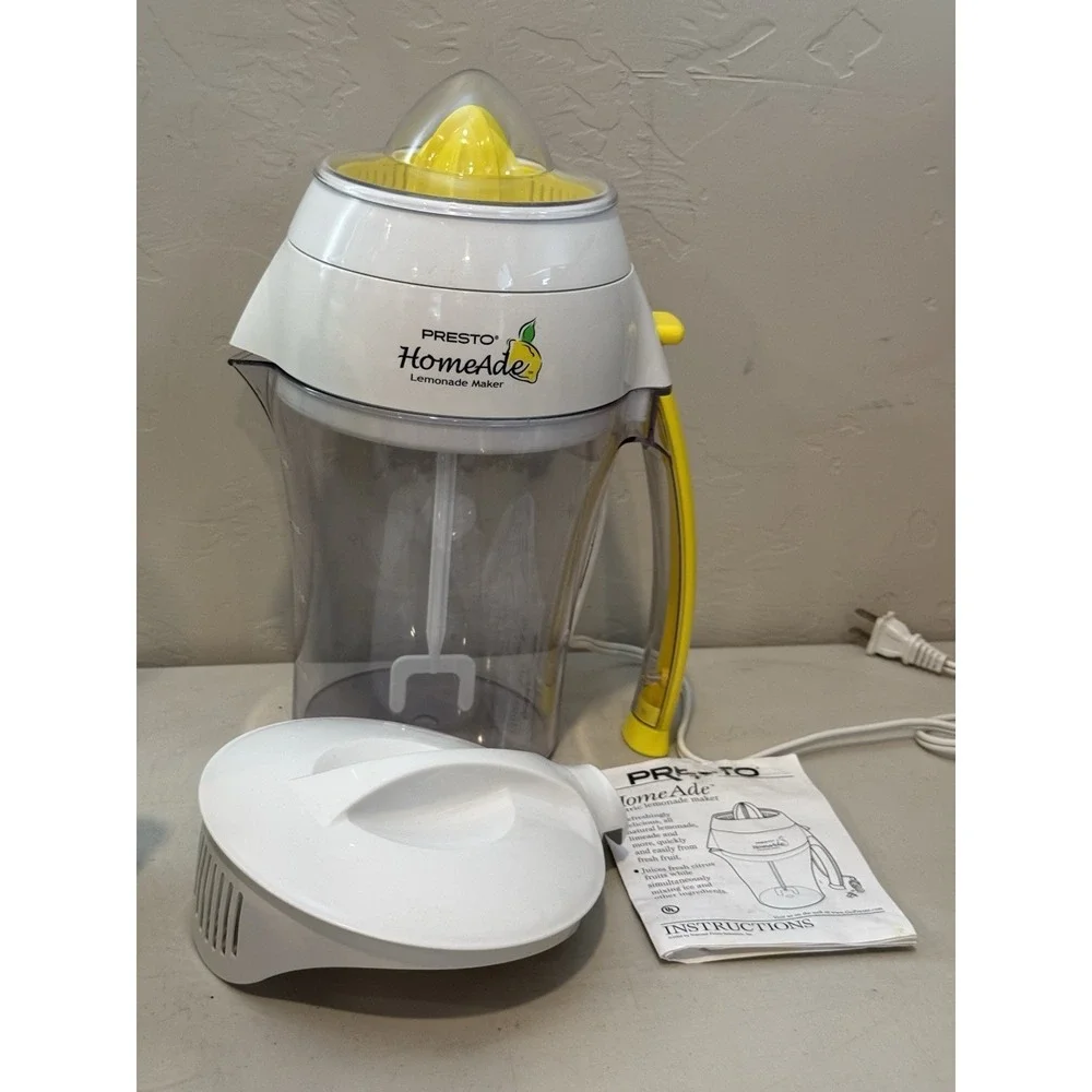 Presto HomeAde Electric Lemonade Maker Model 02621 Manual and Accessories No Box